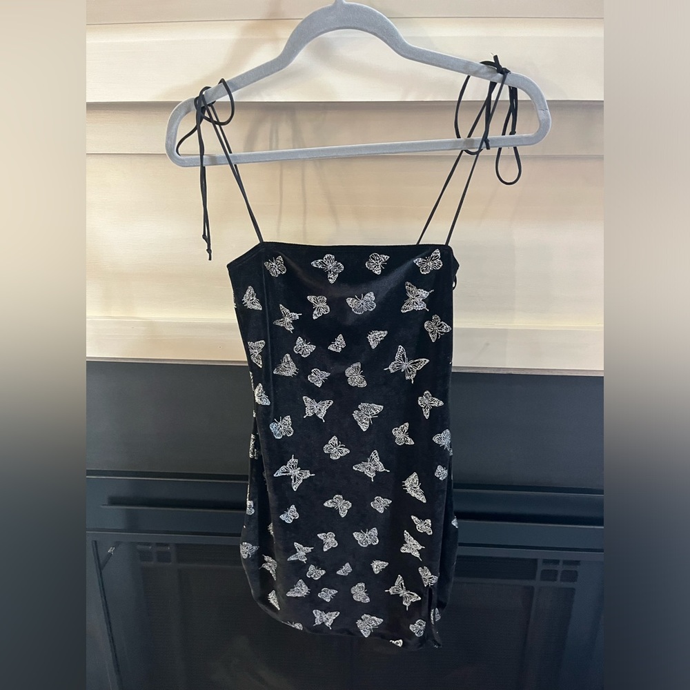 Motel rocks black mini dress
